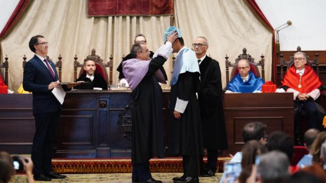 Rafa Nadal Rafael Nadal durante la ceremonia de su investidura como doctor ‘honoris causa’ por la Universidad de Salamanca (Europa Press)