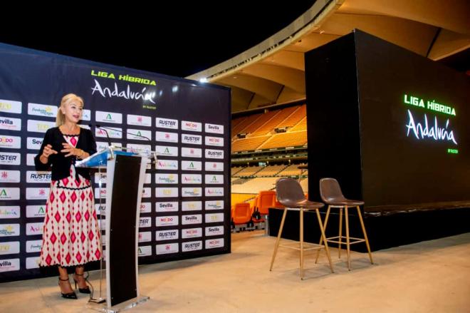 Patricia del Pozo, en la presentación de La Liga Híbrida.