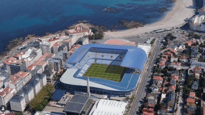 Proyecto de remodelación de Riazor (Instagram: urbansimulations).