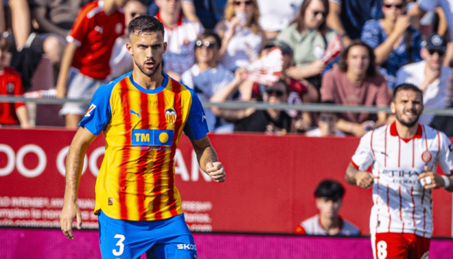 Copete en el Girona-Valencia CF (Foto: Valencia CF)
