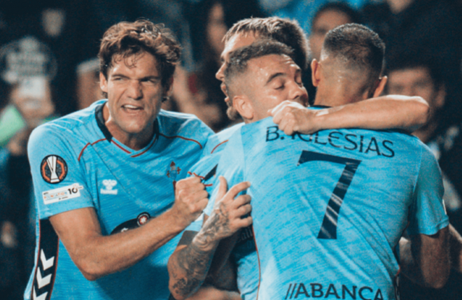Marcos Alonso, Iago Aspas y Borja iglesias (Foto: Celta).