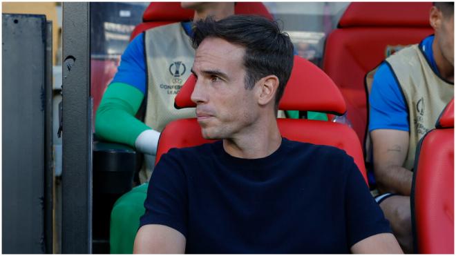 Íñigo Pérez, en la Conference League. (EFE)