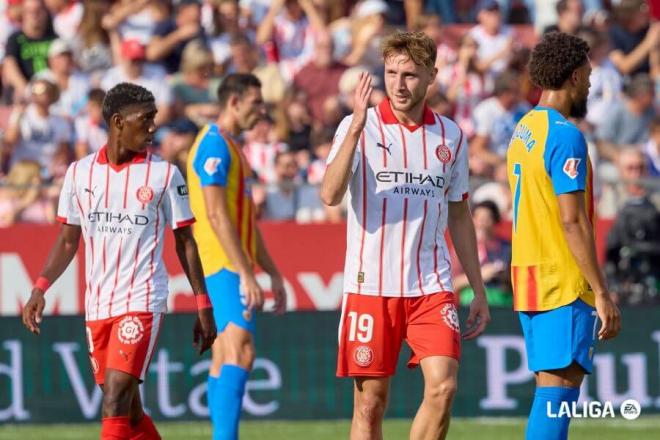 Gol de Vanat en el Girona-Valencia (Foto: LALIGA)
