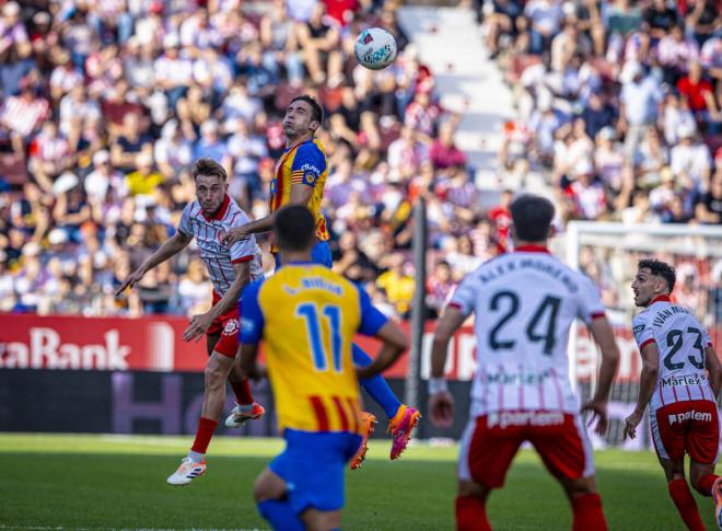 Tárrega en el Girona-Valencia CF (Foto: Valencia CF)