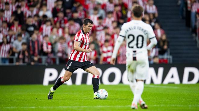 Dani Vivian, en San Mamés, ante el Mallorca (Foto: Athletic Club).