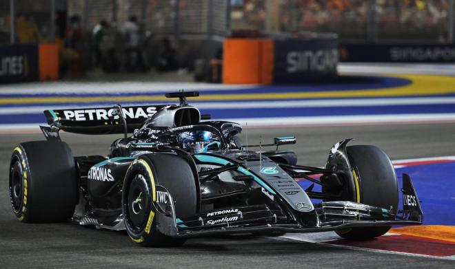 George Russell, durante el GP de Singapur (Foto: EFE).