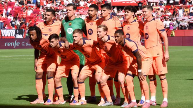Once del FC Barcelona ante el Sevilla (Kiko Hurtado)