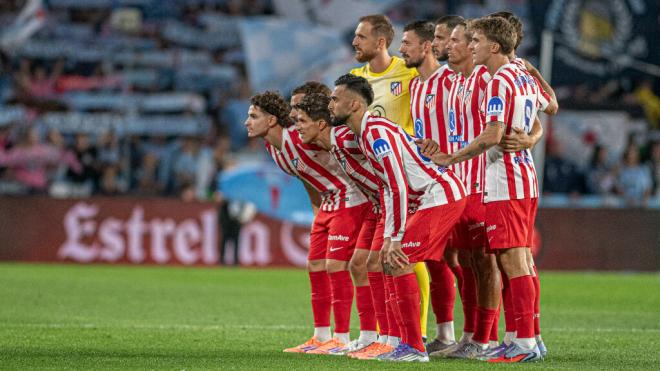 El once titular del Atlético de Madrid en Vigo (Cordon Press)