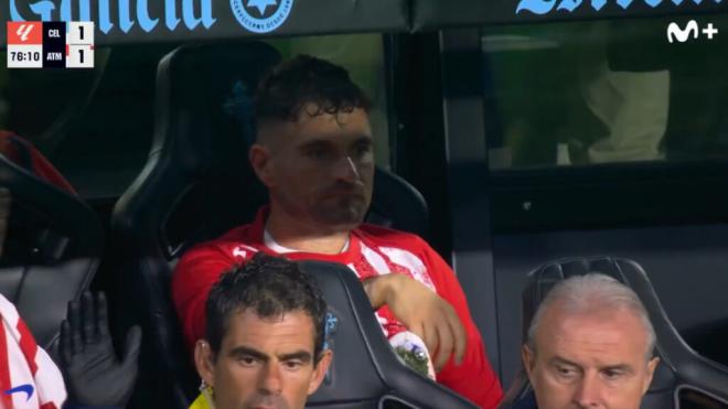 Javi Galán en Balaídos (Movistar+)
