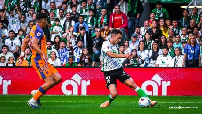 Lance del Racing-Málaga en El Sardinero (Foto: LALIGA).