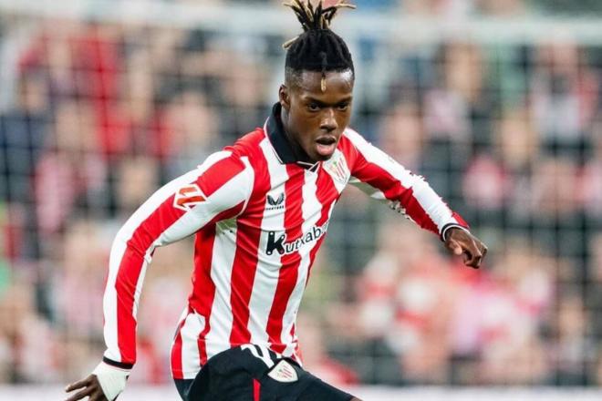 Nico Williams la conduce en San Mamés en la victoria en LALIGA ante el RCD Mallorca (Foto: Athletic Club).
