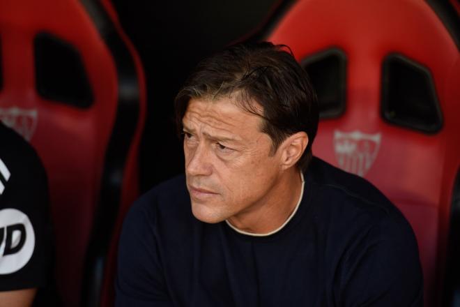Matías Almeyda, en el Sevilla-Barcelona (Foto: Kiko Hurtado).
