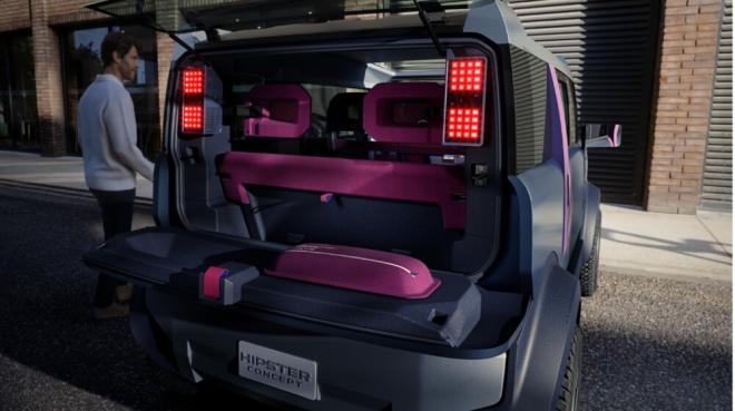 Parte trasera del Dacia Hipster Concept.