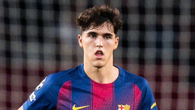 Pau Cubarsí, durante un partido del Barcelona (Foto: Cordon Press).