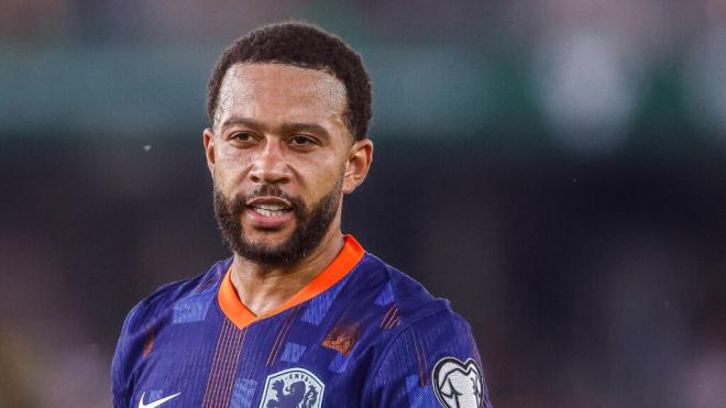 Memphis Depay en un partido con Países Bajos (Cordon Press)
