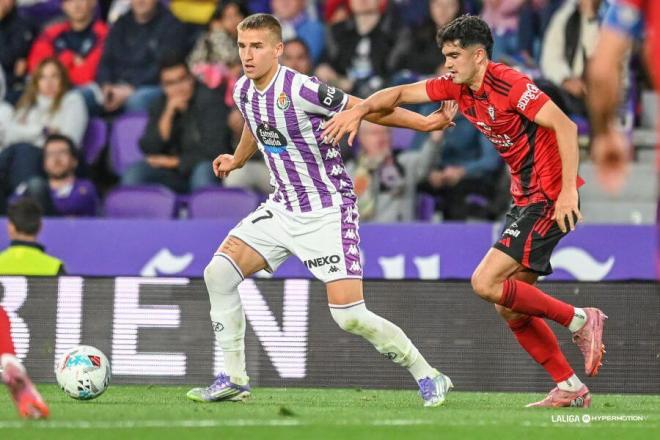Stipe Biuk, ante el Mirandés.