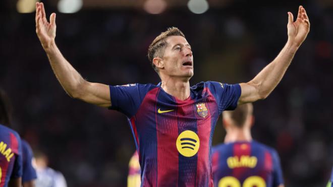 Lewandowski celebra contra la Real Sociedad (Europa Press)
