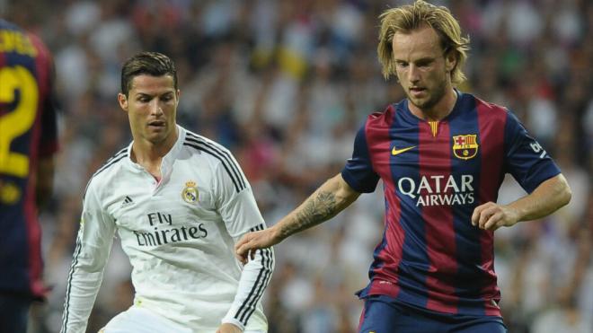 Iván Rakitic y Cristiano Ronaldo (Foto: Europa Press)