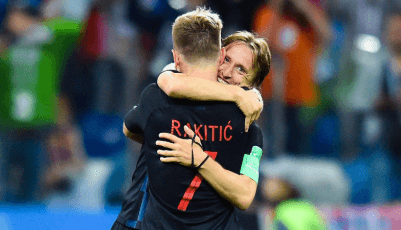 Iván Rakitic y Luka Modric con la selección de Croacia (Foto: Cordon Press)