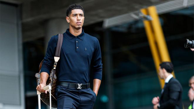 Jude Bellingham, a la salida del Real Madrid para Almaty (Foto: RMCF).