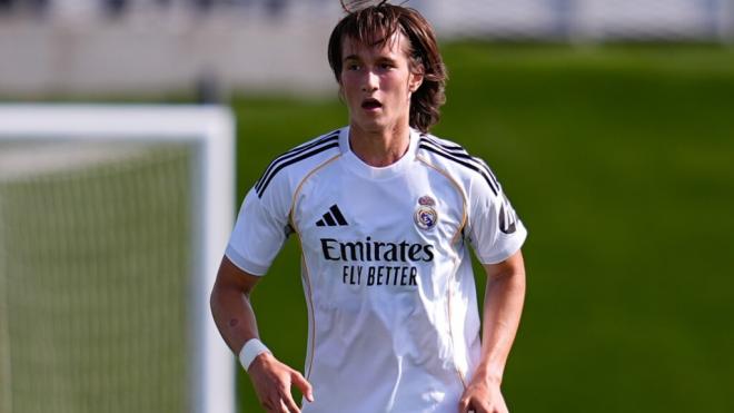 Joan Martínez en un partido con el Real Madrid (Foto: Europa Press)