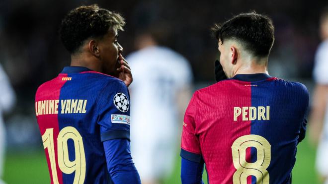 Lamine Yamal y Pedri durante un partido con el FC Barcelona (Fuente: Cordon Press)