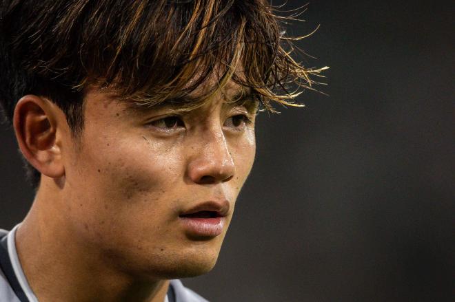 Take Kubo, en un partido de la Real Sociedad (Foto: Cordon Press).