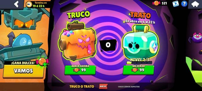 Las cajas de Truco o Trato en Brawl Stars