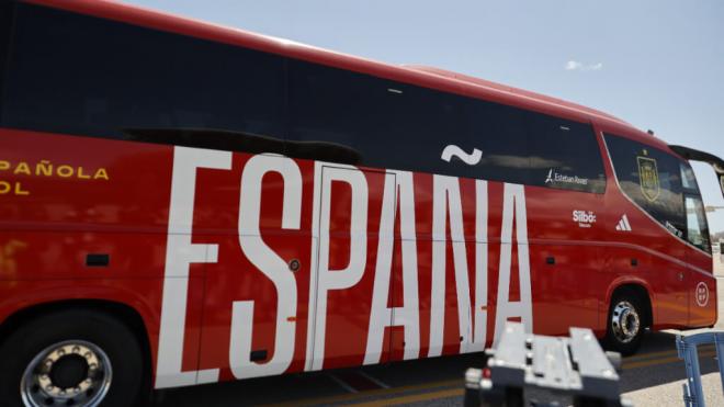 El autobús de la Selección Española (Europa Press)