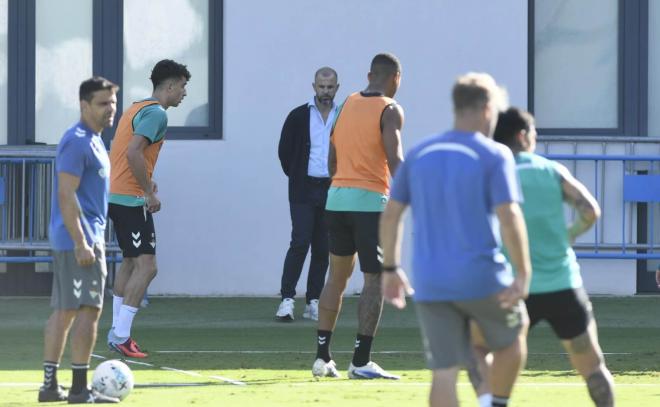 Manu Fajardo, en el entrenamiento del jueves (Foto: Kiko Hurtado).