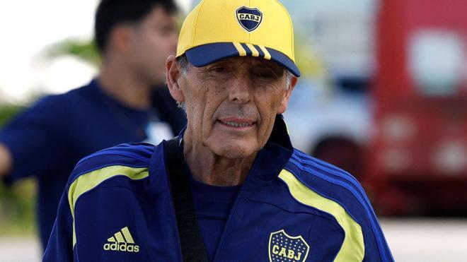 Miguel Ángel Russo, durante un partido de Boca Juniors (Foto: EFE).