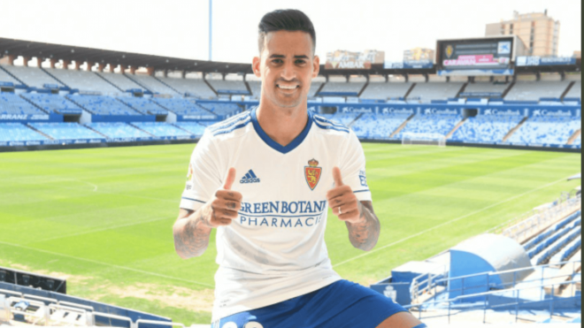 Nano Mesa, en su etapa como jugador del Real Zaragoza (Foto: RZ).