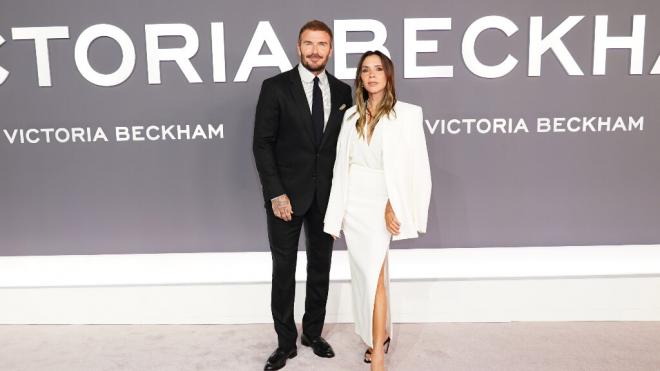Victoria Beckham y David en la presentación del documental (Europa Press)