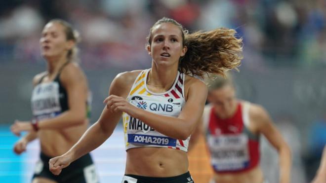 Hanne Maudens en una prueba de heptatlón (Cordon Press)