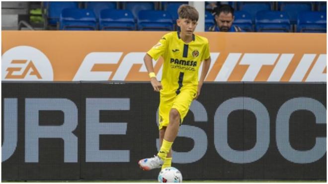 Thiago Reina con el Villarreal en el IX LALIGA FC Futures. (Foto: LALIGA)