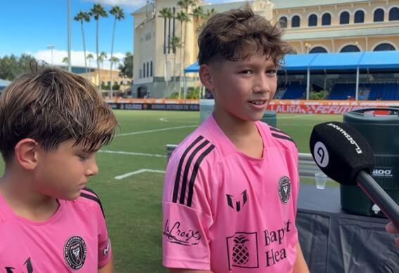 Benja Suárez atiende a ElDesmarque en el IX LALIGA FC Futures Internacional.