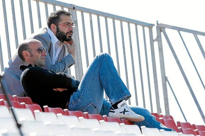 Monchi y Víctor Orta cuando trabajaban juntos en el Sevilla.