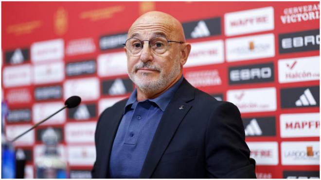 Luis de la Fuente, en rueda de prensa. (EFE)