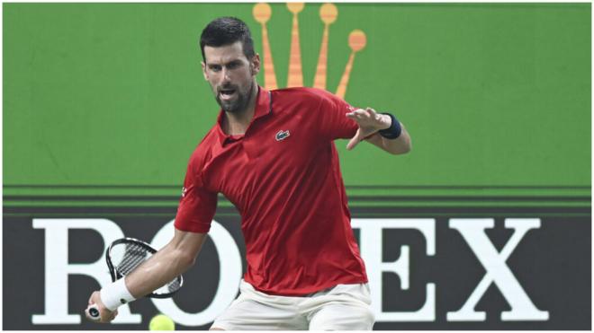 Djokovic, en la semifinal del Máster de Shanghái. (Cordon Press)