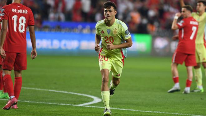 Pedri, en el partido de la Selección contra Turquía (Cordon Press)