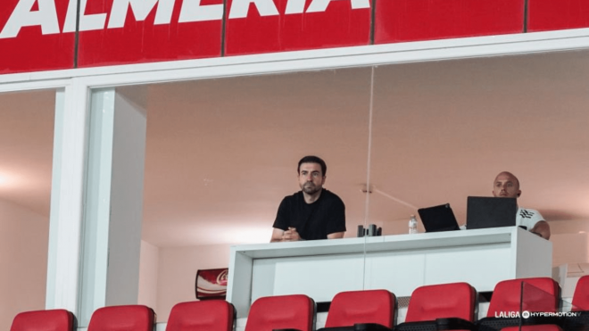 Gabi Fernández, en el Almería-Zaragoza (Foto: LaLiga).