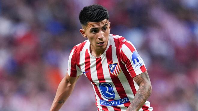 Thiago Almada durante un partido del Atlético de Madrid (Fuente: Europa Press)