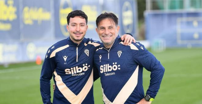 José Jiménez Iglesias (izquierda) y Julio Herrando (derecha), preparadores físicos del Cádiz (F