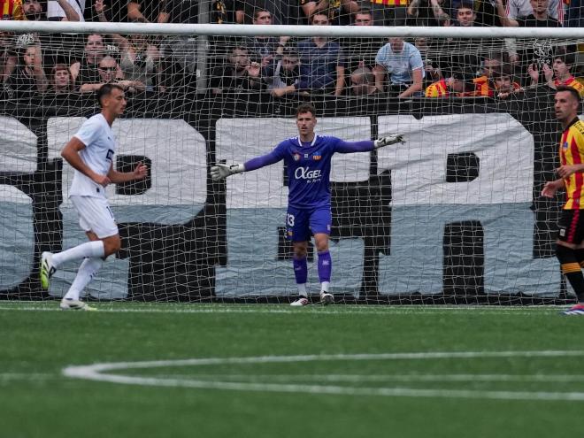 El VCF Mestalla vuelve a perder. (Fotos UE Sant Andreu (Álvaro Martín)