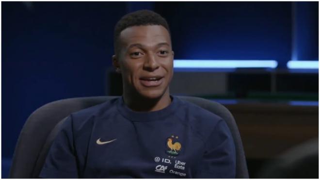 Kylian Mbappé, en Universo Valdano. (@MovistarFutbol)