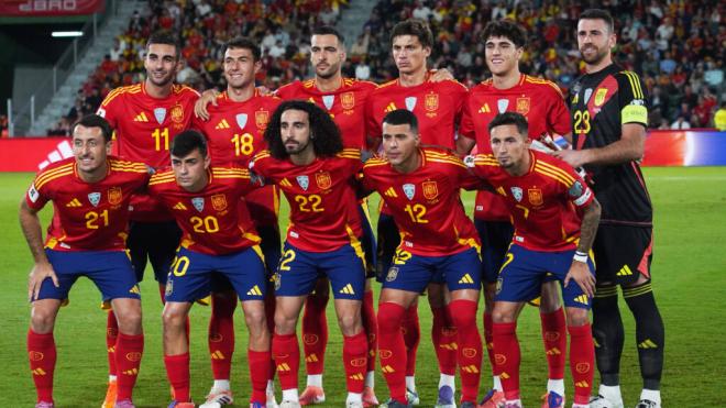 España cambia algunos dorsales tras las bajas ante Bulgaria (foto: Cordon Press).