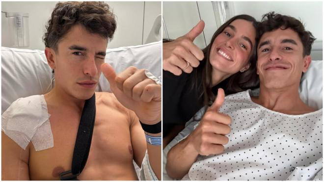 Marc Márquez se muestra positivo en redes tras operarse este lunes en Madrid (foto: Marc Márquez