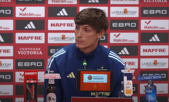 Robin Le Normand, en sala de prensa.