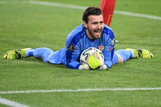 Stole Dimitrievski con Macedonia (Foto: Football Macedonia)