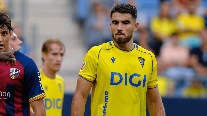 Álvaro García Pascual, en un partido con el Cádiz (Foto: LaLiga).